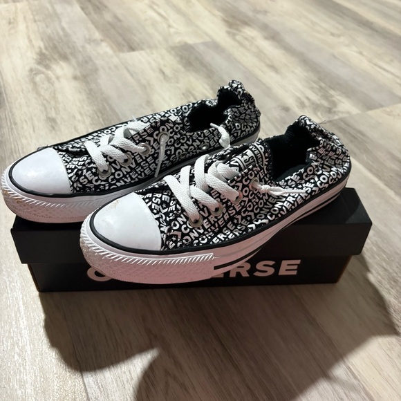 Converse Shoes - Converse Black White Shoreline Sneakers Slip On 7 Chuck Taylor All Star